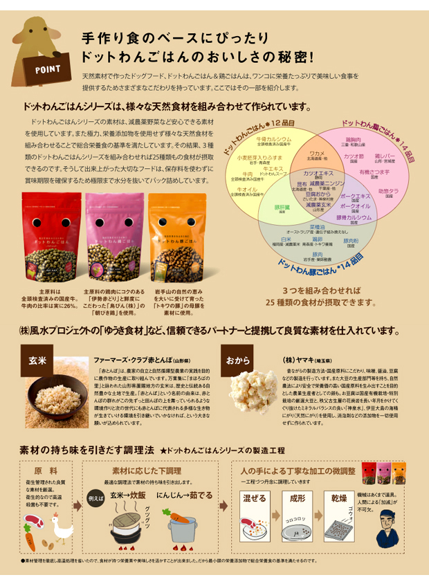 ドットわんごはん 鶏ごはん 豚ごはん Redmind 国産ドッグフード